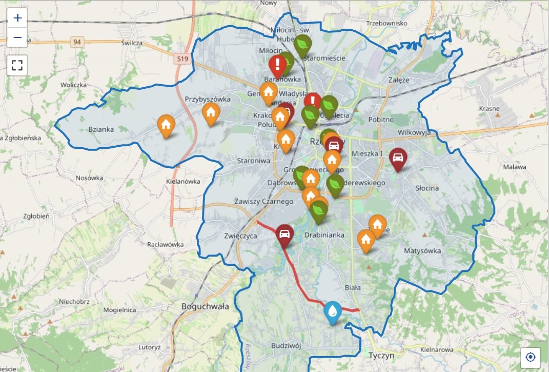 Mapa punktów zapalnych