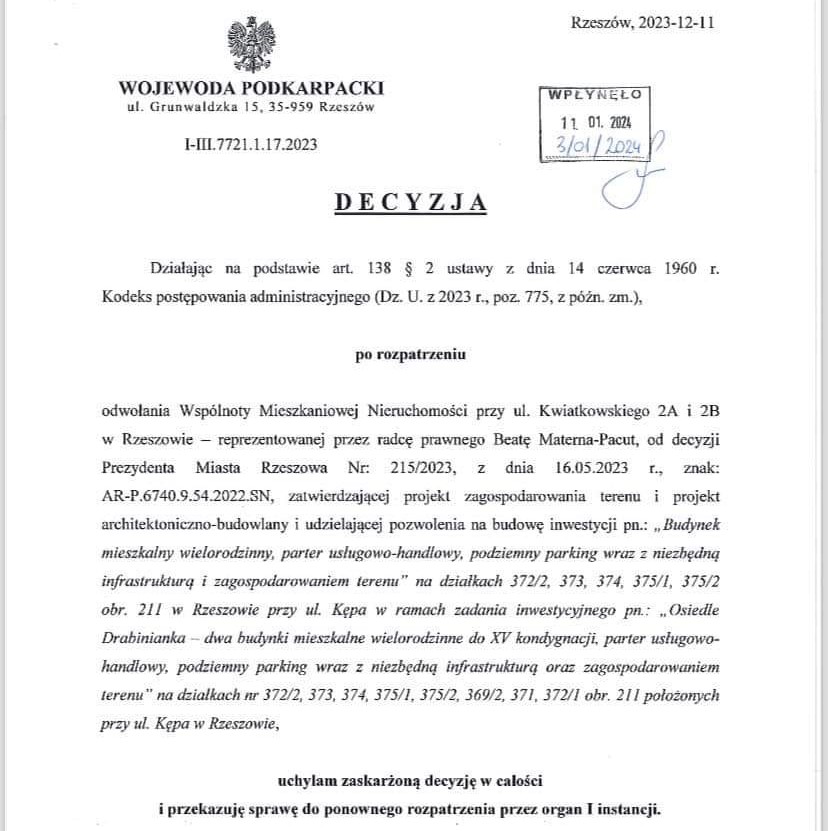 Kolejny sukces w walce z patodeweloperką