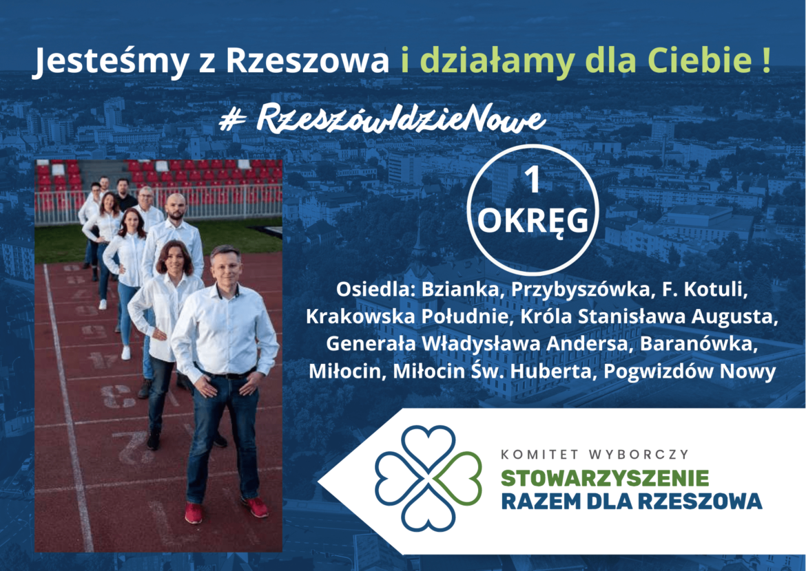 Jesteśmy z Rzeszowa i działamy dla Ciebie!